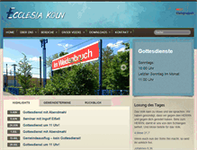 Tablet Screenshot of ecclesia-koeln.de